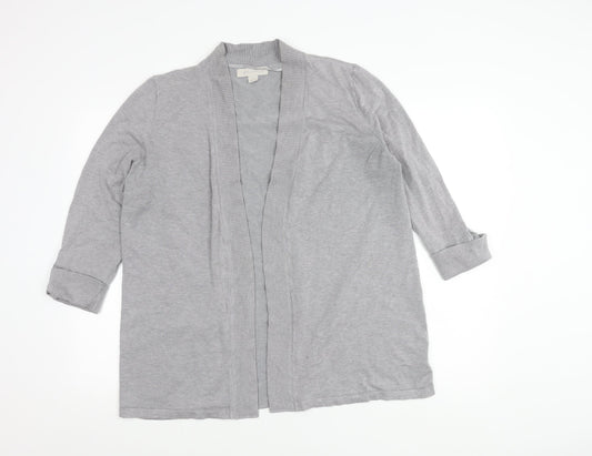 Womens UK Size L Laura Ashley Grey Cardigan Jumper