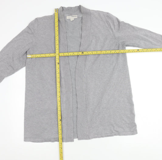 Womens UK Size L Laura Ashley Grey Cardigan Jumper