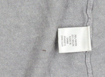 Womens UK Size L Laura Ashley Grey Cardigan Jumper