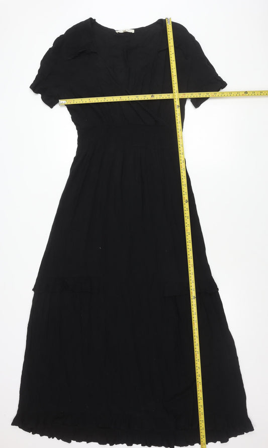 Next Women’s Black Viscose A-Line Beach Dress Size 12