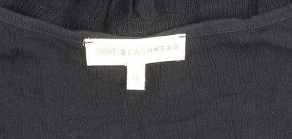 Next Women’s Black Viscose A-Line Beach Dress Size 12