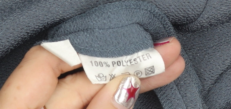 Jacques Vert Womens Blue Size 18 Collared Button Up Tunic Blouse