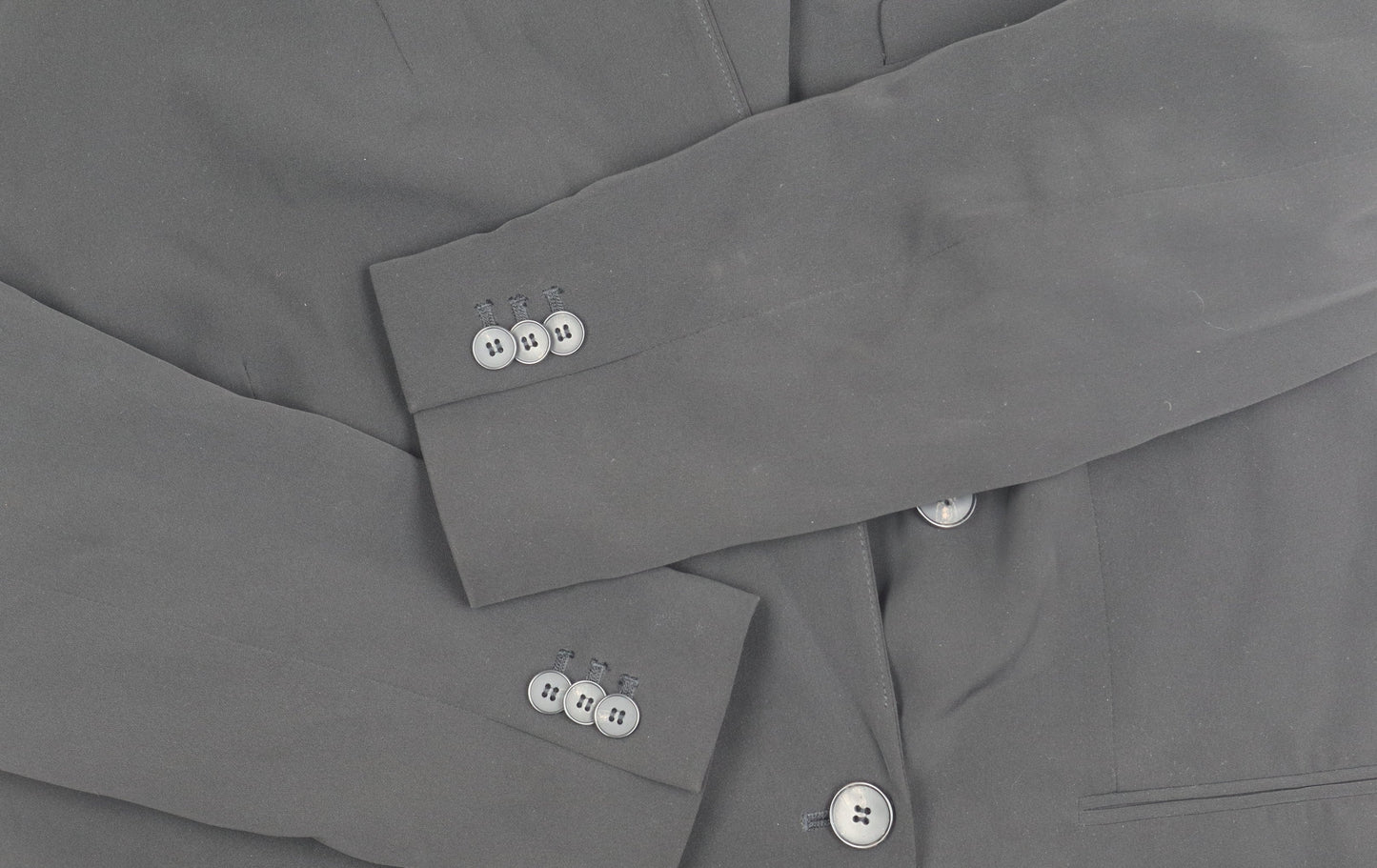 H&M Women Black Double-Breasted Blazer Jacket Size 12