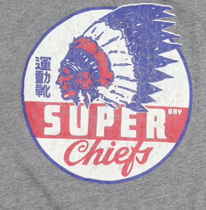 Superdry Mens Grey Graphic Print Retro Crew Neck T-Shirt Size S