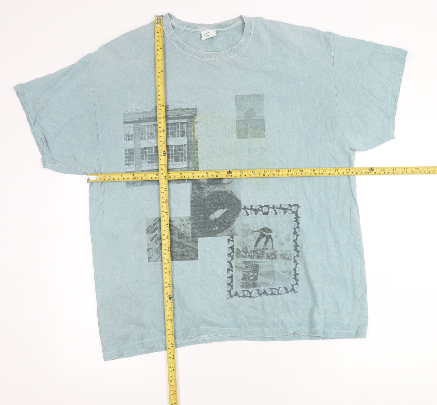 Urban Outfitters Men’s Blue Graphic Print Cotton T-Shirt Size M