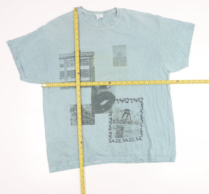 Urban Outfitters Men’s Blue Graphic Print Cotton T-Shirt Size M