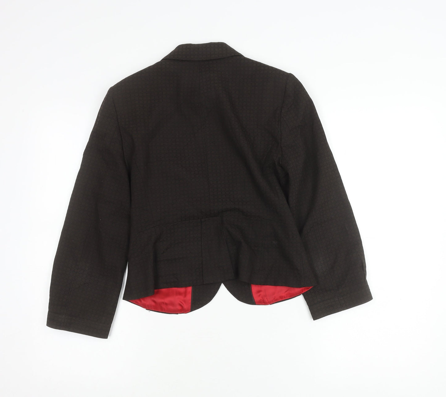 Next Petite Women's Black Size 6 One-Button Blazer Jacket