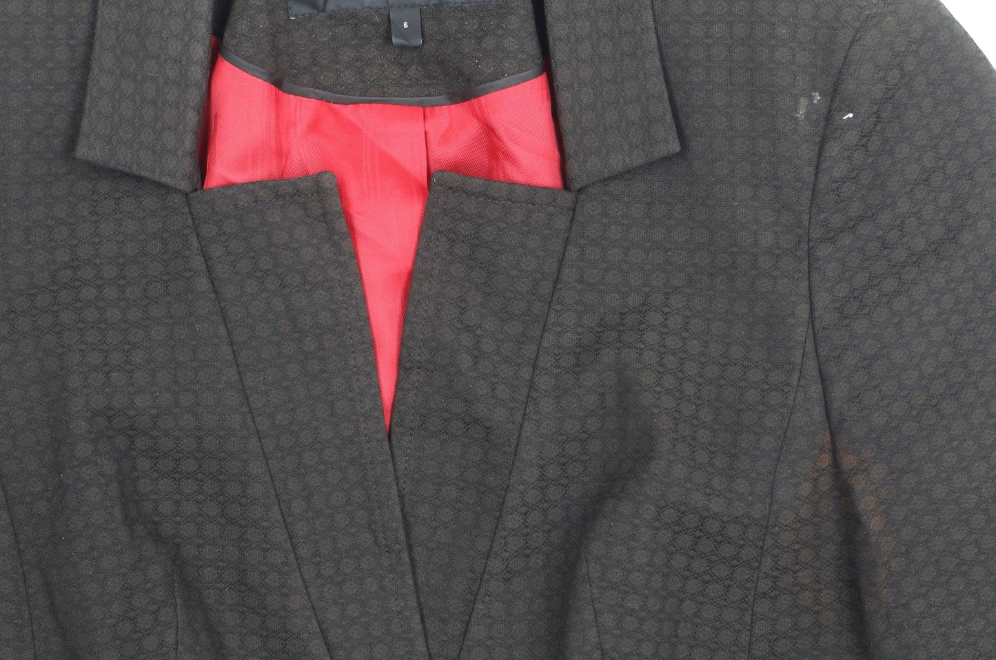 Next Petite Women's Black Size 6 One-Button Blazer Jacket