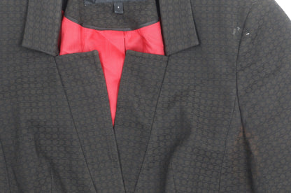 Next Petite Women's Black Size 6 One-Button Blazer Jacket