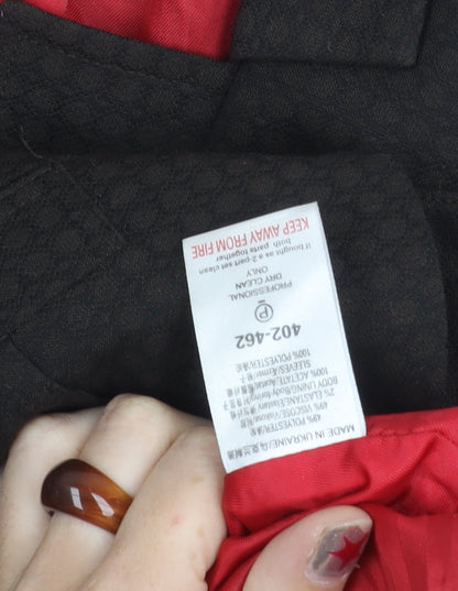 Next Petite Women's Black Size 6 One-Button Blazer Jacket