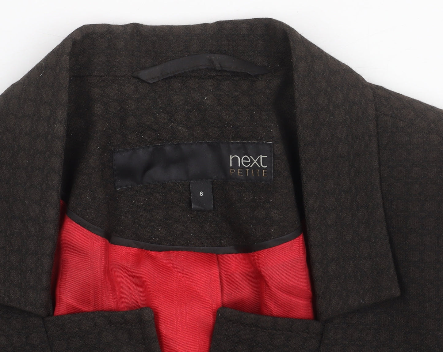 Next Petite Women's Black Size 6 One-Button Blazer Jacket