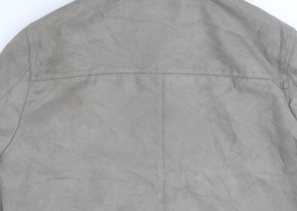 Marks and Spencer Autograph Men's Grey Suede Look Jacket L