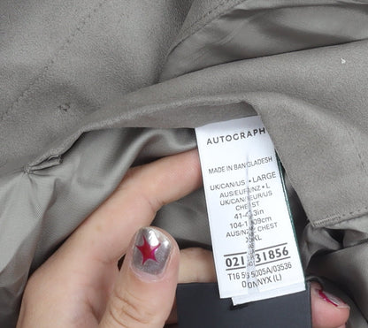 Marks and Spencer Autograph Men's Grey Suede Look Jacket L