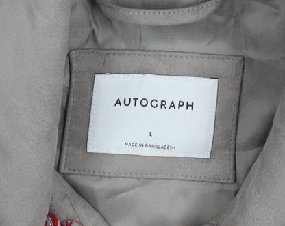 Marks and Spencer Autograph Men's Grey Suede Look Jacket L