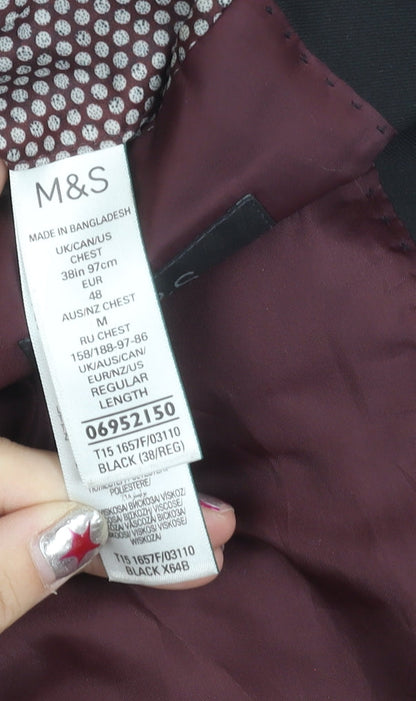 Mens UK Size 38 Marks and Spencer Regular Brown Suit Jacket