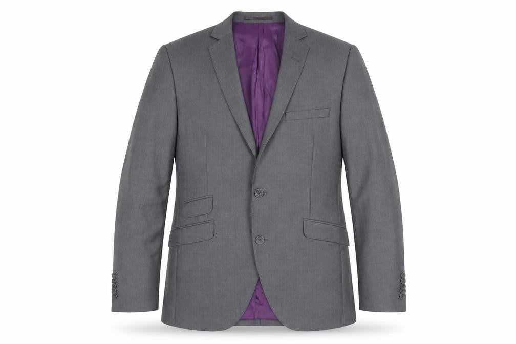 Mens UK Size 40 Brook Taverner Regular Grey Suit Jacket