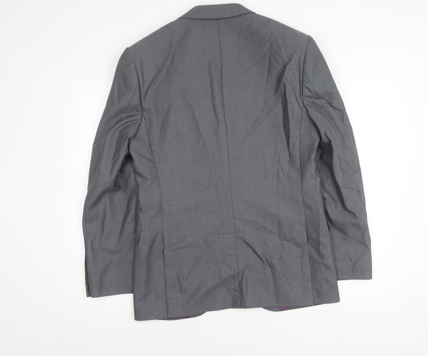 Mens UK Size 40 Brook Taverner Regular Grey Suit Jacket