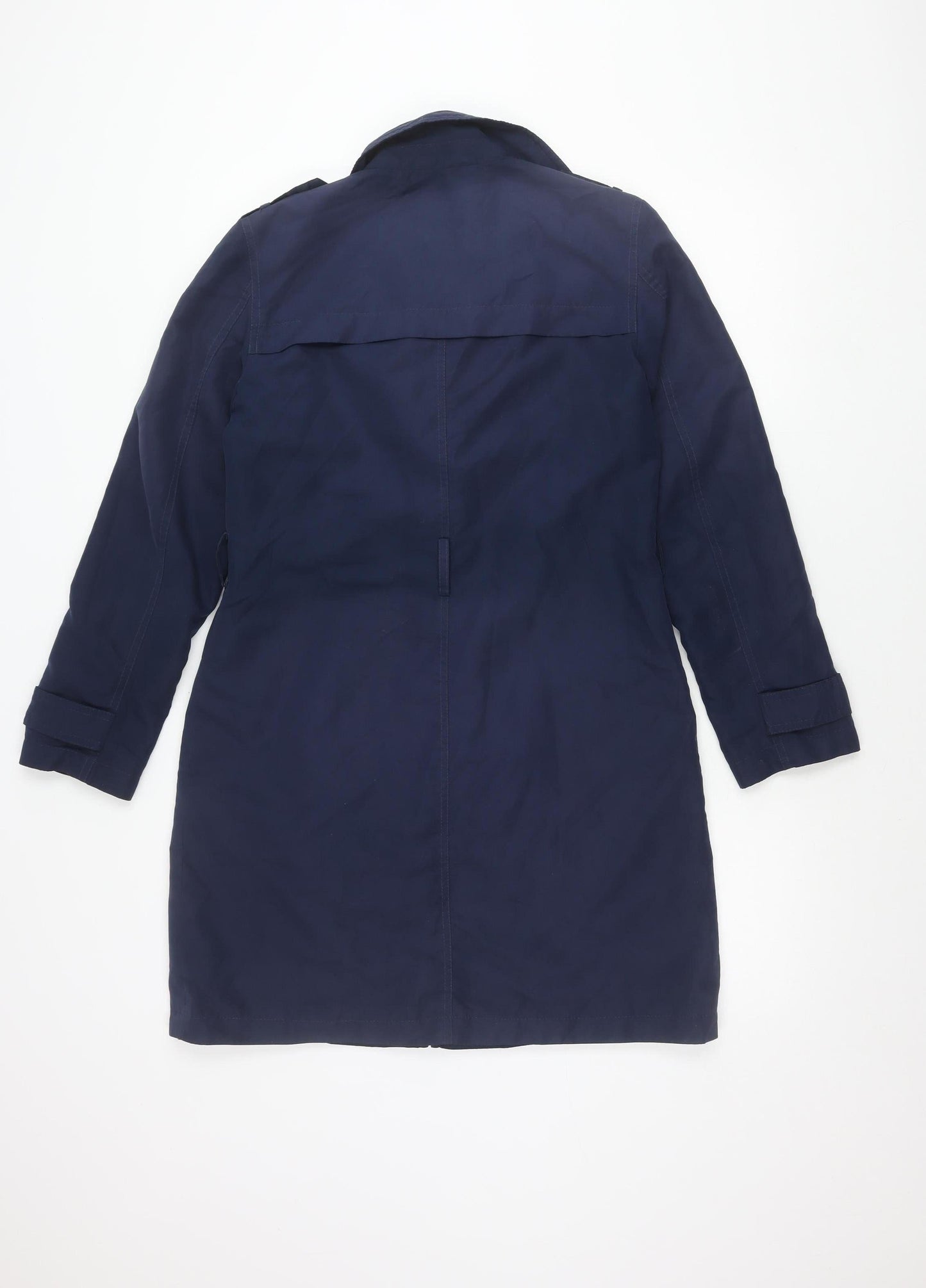 Womens UK Size 10 Marks and Spencer Blue Overcoat