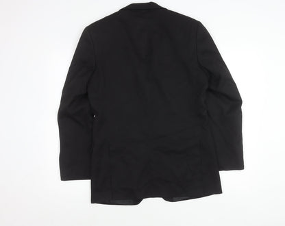 Mens UK Size 36 Burton Regular Black Suit Jacket