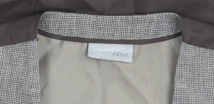 Next Boys Grey Check Linen Cotton Waistcoat 5 Years Formal Wedding