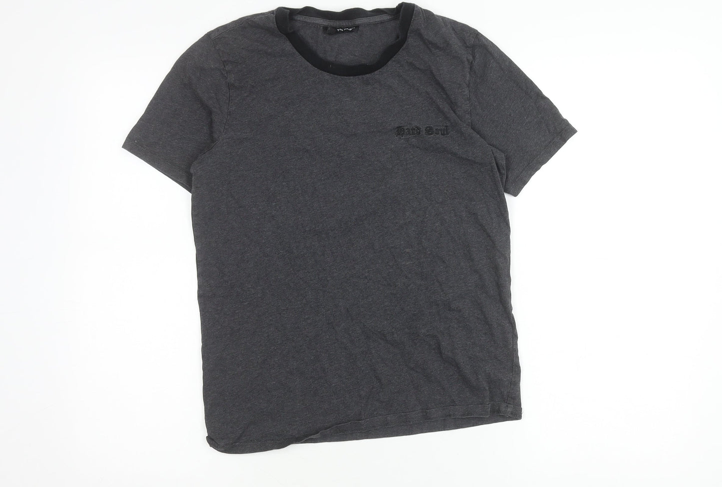 The Kooples Boys Grey XS Graphic Embroidered Cotton T-Shirt
