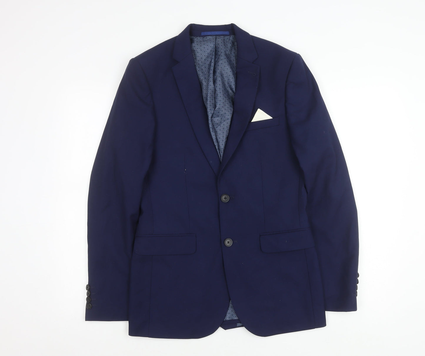 Burton Menswear London Men's Blue 36R Slim Fit Blazer Jacket