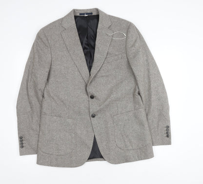 Mens UK Size 40 Marks and Spencer Regular Grey Suit Jacket