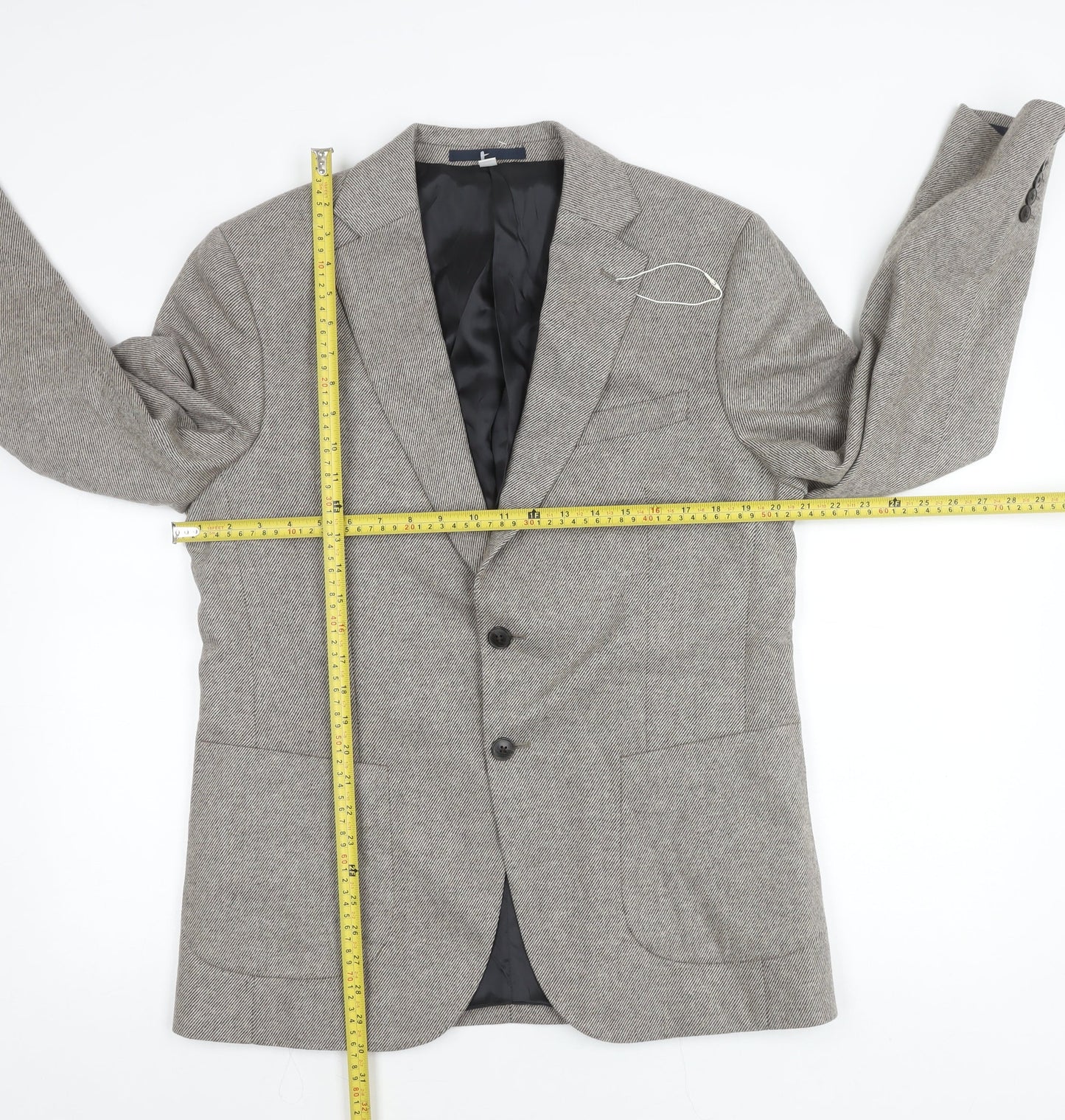 Mens UK Size 40 Marks and Spencer Regular Grey Suit Jacket