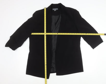 Atmosphere Women’s Black Blazer UK 16 Shawl Collar 3/4 Sleeve