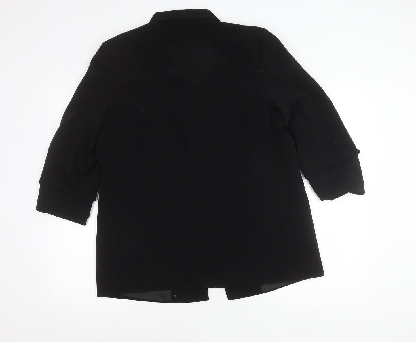 Atmosphere Women’s Black Blazer UK 16 Shawl Collar 3/4 Sleeve