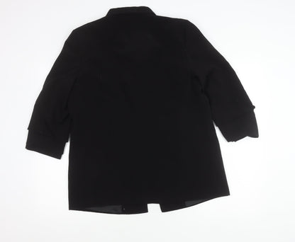 Atmosphere Women’s Black Blazer UK 16 Shawl Collar 3/4 Sleeve