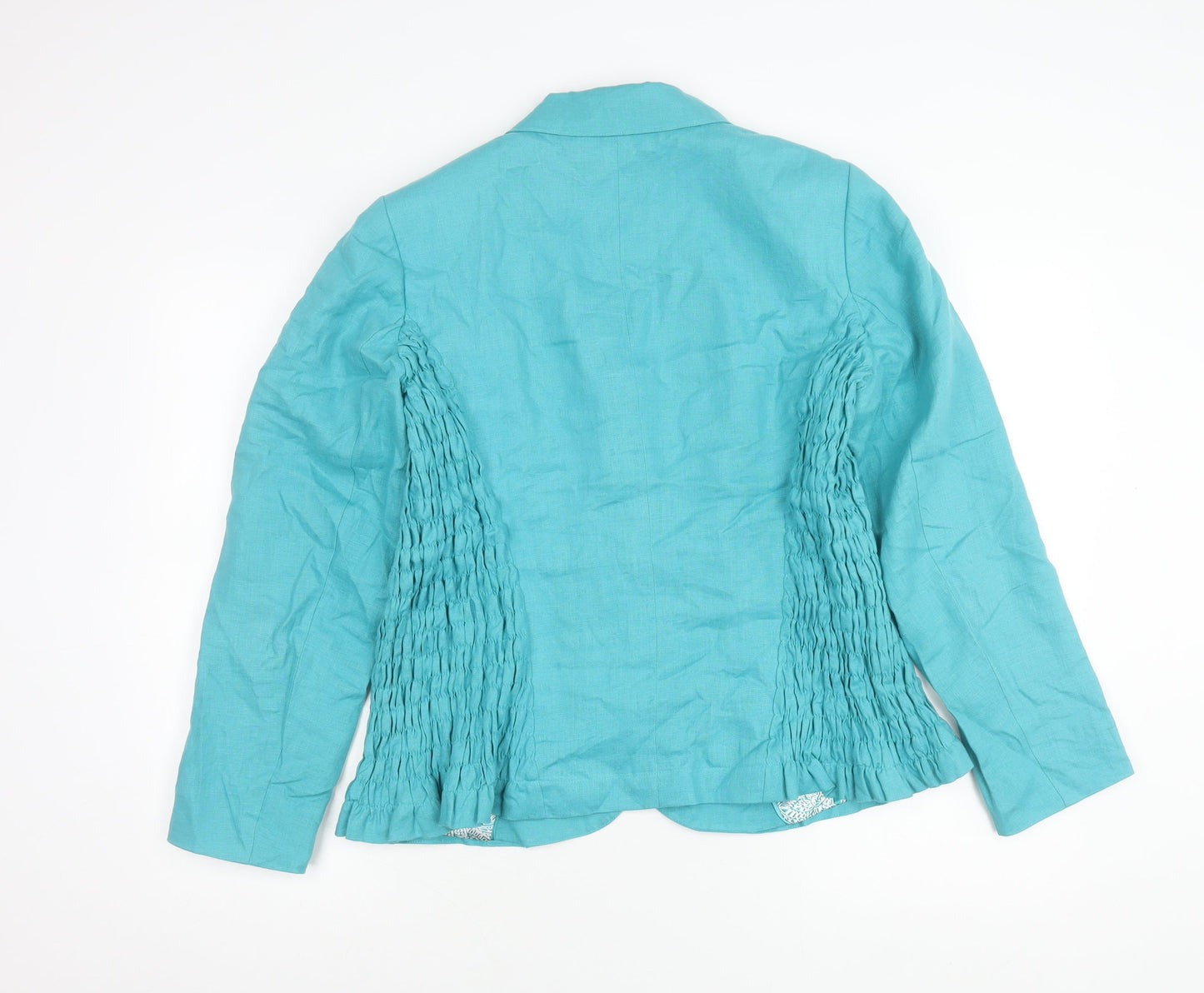 Marks and Spencer Per Una Women’s Green Linen Jacket Size 18