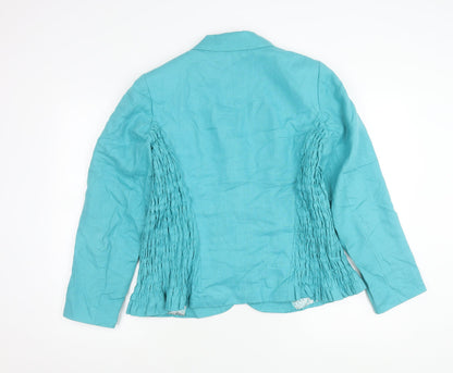 Marks and Spencer Per Una Women’s Green Linen Jacket Size 18