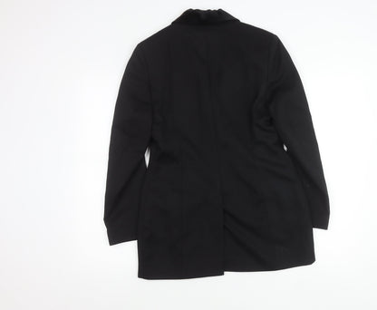Marks and Spencer Women's Black Wool Blazer Jacket UK 8