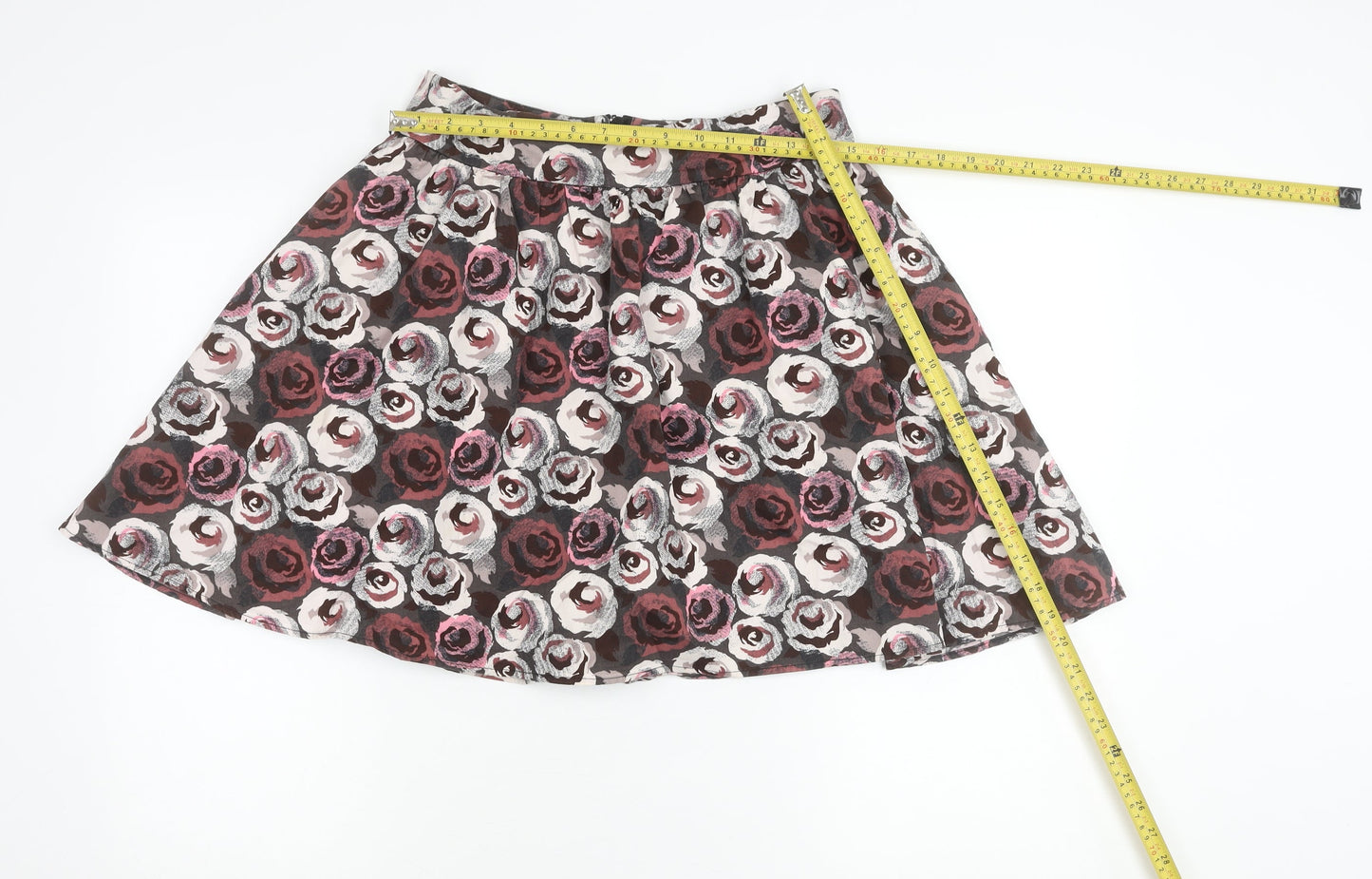 H&M Divided Women’s Multicoloured Floral A-Line Skirt Size 10