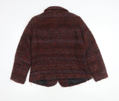 Marks and Spencer Women’s Multicoloured Wool Blend Bouclé Blazer Jacket Size 12