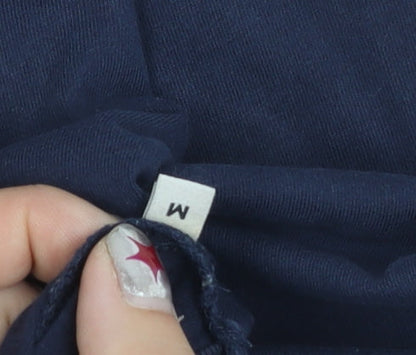 Jack & Jones Men’s Blue Cotton Crew Neck Logo T-Shirt Size M