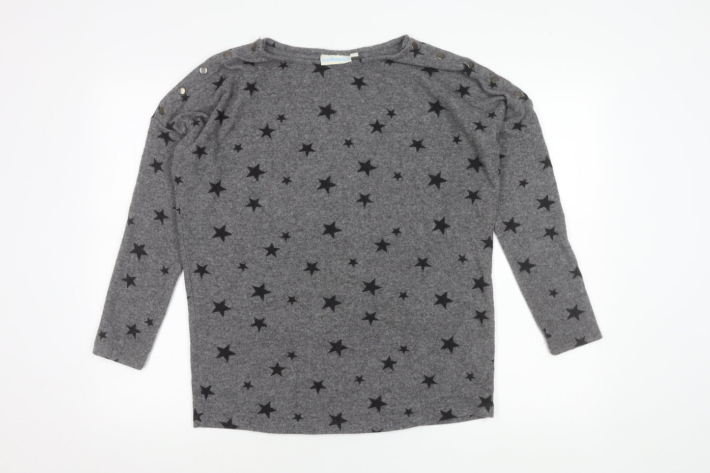 Womens UK Size S JoJo Maman Bébé Grey Pullover Jumper