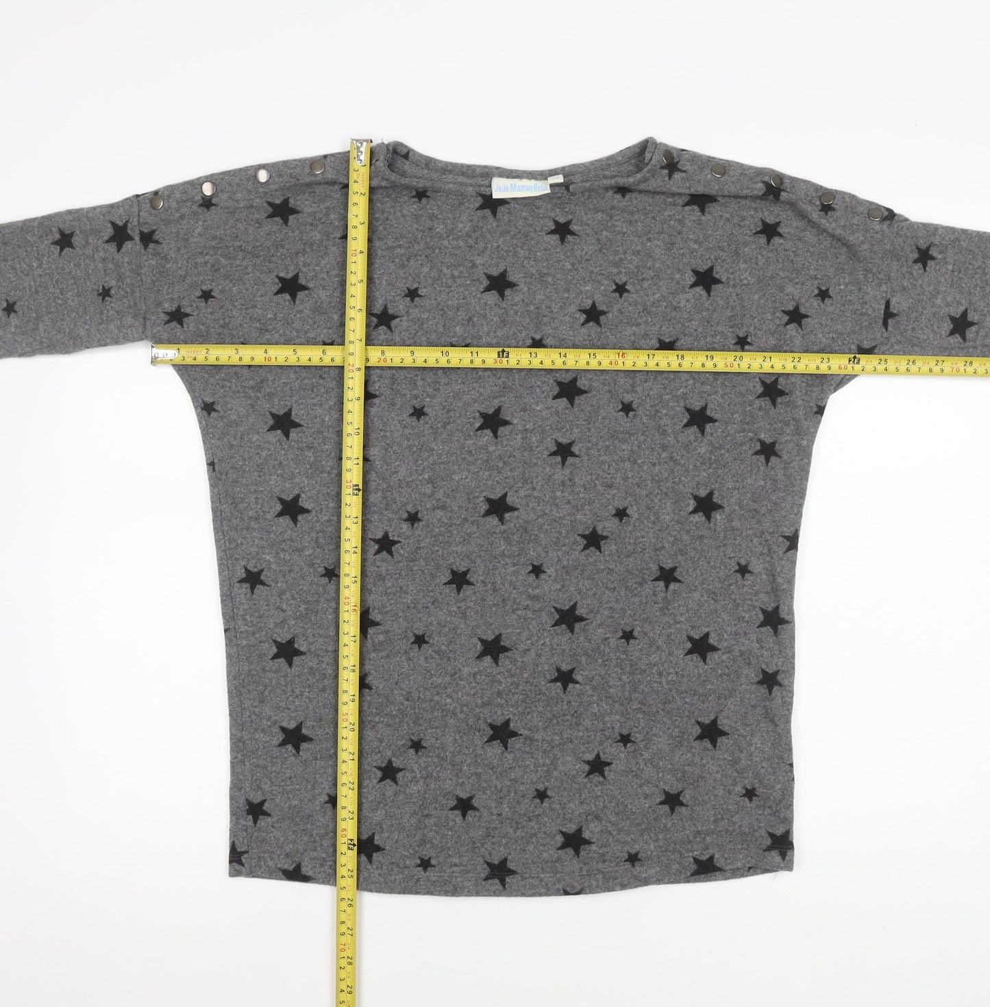 Womens UK Size S JoJo Maman Bébé Grey Pullover Jumper
