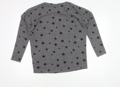 Womens UK Size S JoJo Maman Bébé Grey Pullover Jumper