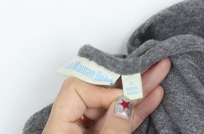 Womens UK Size S JoJo Maman Bébé Grey Pullover Jumper