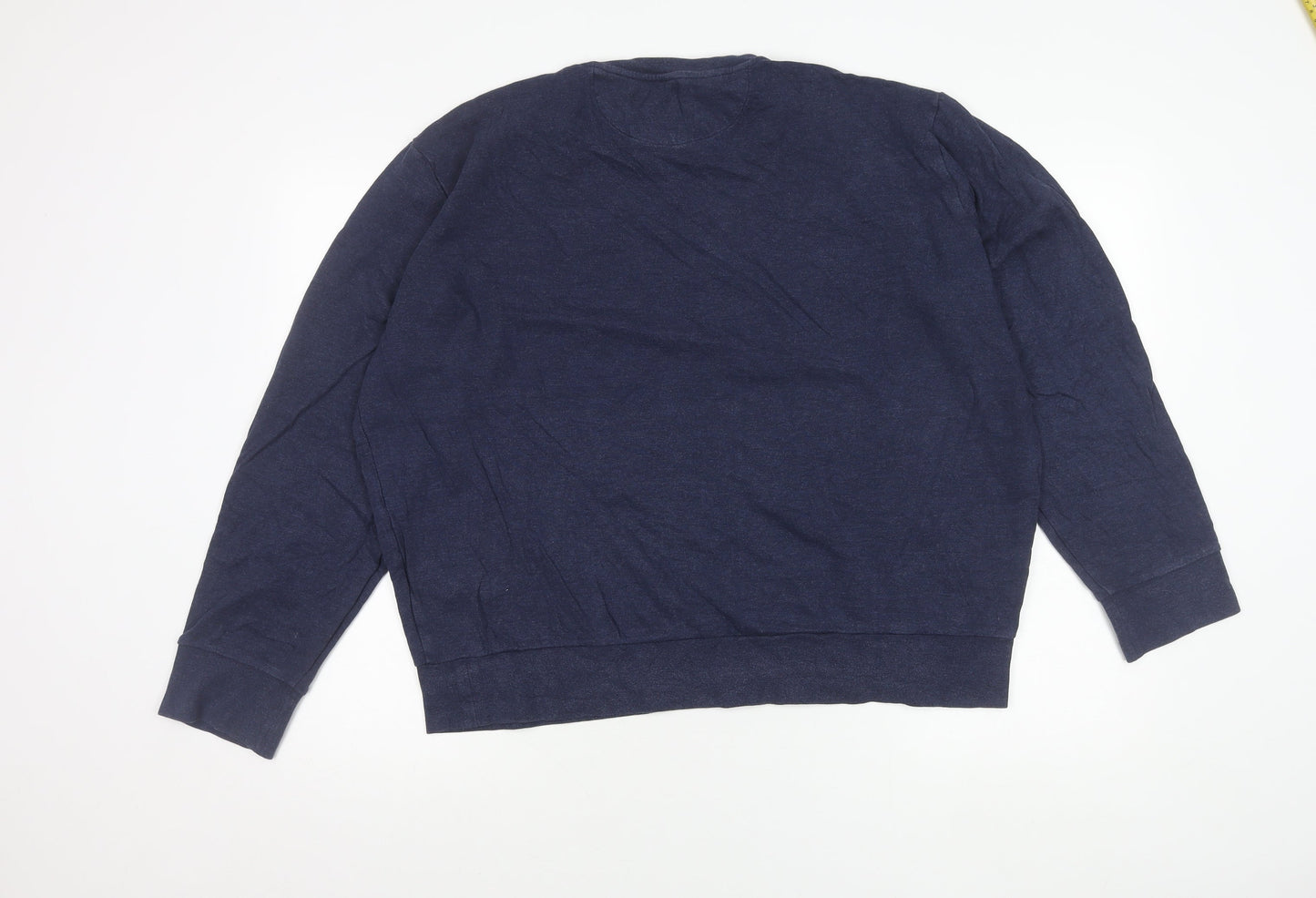 Ralph Lauren Men’s Blue XL Long Sleeve Crew Neck Cotton T-Shirt