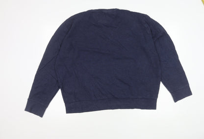 Ralph Lauren Men’s Blue XL Long Sleeve Crew Neck Cotton T-Shirt