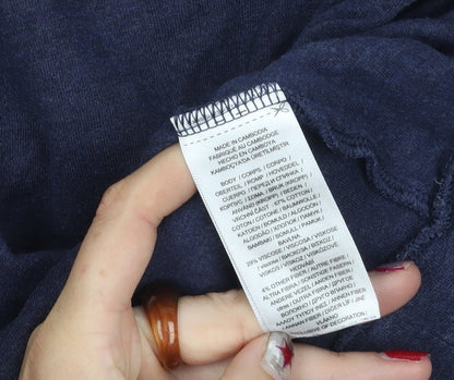 Ralph Lauren Men’s Blue XL Long Sleeve Crew Neck Cotton T-Shirt