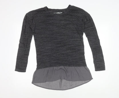 Womens UK Size 8 Marks and Spencer Grey Tunic Blouse