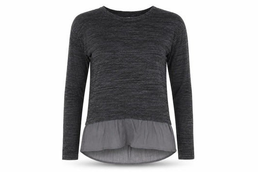 Womens UK Size 8 Marks and Spencer Grey Tunic Blouse
