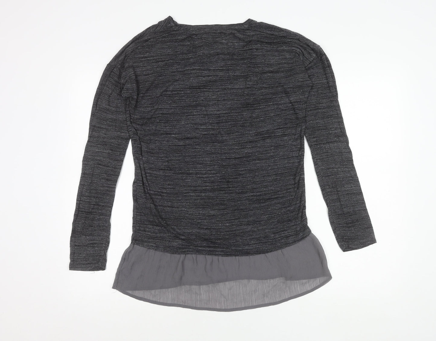 Womens UK Size 8 Marks and Spencer Grey Tunic Blouse