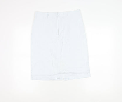 Womens UK Size 12 Emreco Straight & Pencil Seersucker Skirt