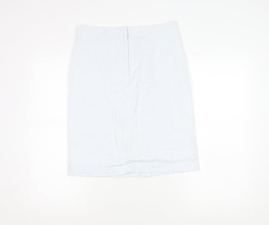 Womens UK Size 12 Emreco Straight & Pencil Seersucker Skirt