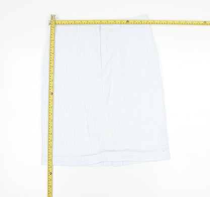 Womens UK Size 12 Emreco Straight & Pencil Seersucker Skirt